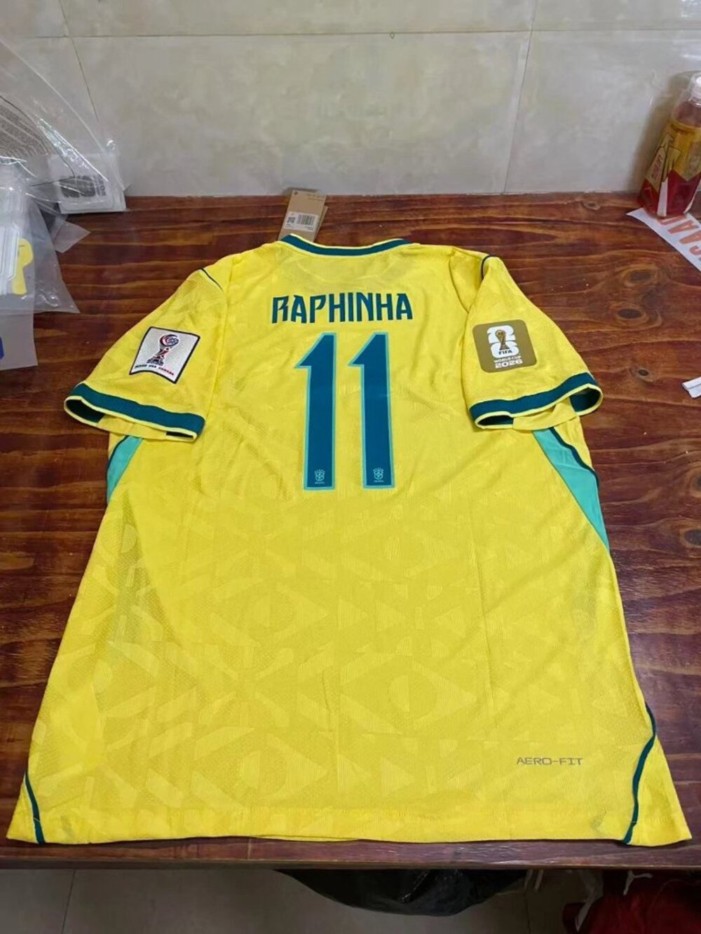 Raphinha Yellow Home 2026 World Cup Soccer Jersey